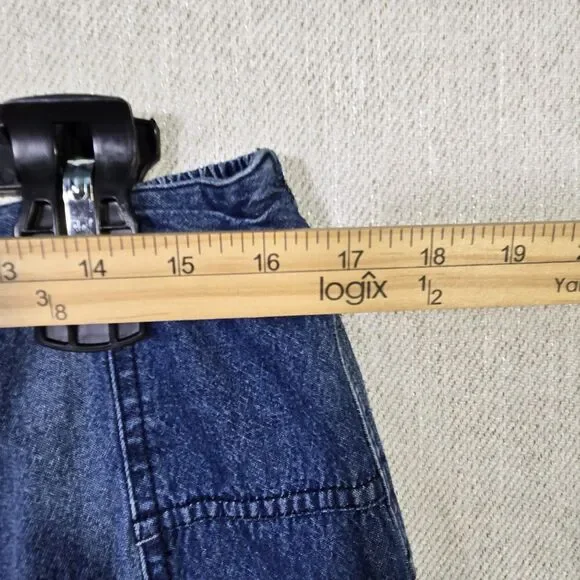 Studio West Denim Skirt Y2k 70s Large Blue Jean Cotton 34 waist - Picture 5 of 9